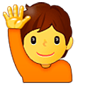🙋 Emoji Pessoa Levantando A Mão na Samsung One UI 5.0.