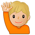 🙋🏼 Emoji Pessoa Levantando A Mão: Pele Morena Clara na Samsung One UI 5.0.