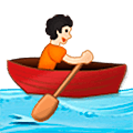 Emoji 🚣🏻 Persona In Barca A Remi: Carnagione Chiara su Samsung One UI 5.0.