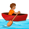 Emoji 🚣🏽 Persona In Barca A Remi: Carnagione Olivastra su Samsung One UI 5.0.