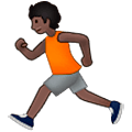 🏃🏿 Emoji Persona Corriendo: Tono De Piel Oscuro en Samsung One UI 5.0.