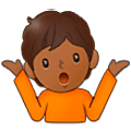 Emoji 🤷🏾 Persona Che Scrolla Le Spalle: Carnagione Abbastanza Scura su Samsung One UI 5.0.