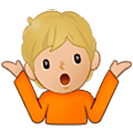 Emoji 🤷🏼 Persona Che Scrolla Le Spalle: Carnagione Abbastanza Chiara su Samsung One UI 5.0.