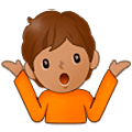 Emoji 🤷🏽 Persona Che Scrolla Le Spalle: Carnagione Olivastra su Samsung One UI 5.0.