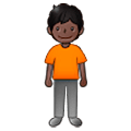 🧍🏿 Emoji Persona De Pie: Tono De Piel Oscuro en Samsung One UI 5.0.