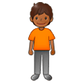 🧍🏾 Emoji Persona De Pie: Tono De Piel Oscuro Medio en Samsung One UI 5.0.