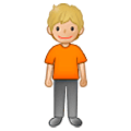 🧍🏼 Emoji stehende Person: mittelhelle Hautfarbe Samsung One UI 5.0.
