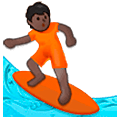 Emoji 🏄🏿 Persona Che Fa Surf: Carnagione Scura su Samsung One UI 5.0.