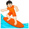 Emoji 🏄🏻 Persona Che Fa Surf: Carnagione Chiara su Samsung One UI 5.0.