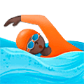 🏊🏿 Emoji Persona Nadando: Tono De Piel Oscuro en Samsung One UI 5.0.