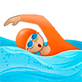 Emoji 🏊🏼 Persona Che Nuota: Carnagione Abbastanza Chiara su Samsung One UI 5.0.