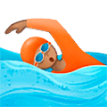 🏊🏽 Emoji Persona Nadando: Tono De Piel Medio en Samsung One UI 5.0.