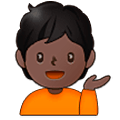 💁🏿 Emoji Persona De Mostrador De Información: Tono De Piel Oscuro en Samsung One UI 5.0.