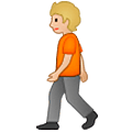 🚶🏼 Emoji Persona Caminando: Tono De Piel Claro Medio en Samsung One UI 5.0.