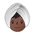 👳🏿 Emoji Person mit Turban: dunkle Hautfarbe Samsung One UI 5.0.