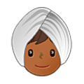 👳🏾 Emoji Person mit Turban: mitteldunkle Hautfarbe Samsung One UI 5.0.