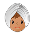 Person mit Turban: mittlere Hautfarbe Samsung One UI 5.0.