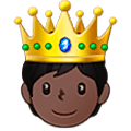 Emoji 🫅🏿 Persona Con La Corona: Carnagione Scura su Samsung One UI 5.0.
