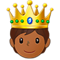 🫅🏾 Emoji Persona Con Corona: Tono De Piel Oscuro Medio en Samsung One UI 5.0.