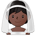 Emoji 👰🏿 Persona Con Velo: Carnagione Scura su Samsung One UI 5.0.