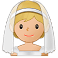 👰🏼 Emoji Novia Con Velo: Tono De Piel Claro Medio en Samsung One UI 5.0.