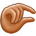 🤏🏽 Emoji Mão Beliscando: Pele Morena na Samsung One UI 5.0.