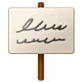 Emoji 🪧 Cartello su Samsung One UI 5.0.