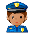 Emoji 👮🏽 Agente Di Polizia: Carnagione Olivastra su Samsung One UI 5.0.