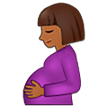 🤰🏾 Emoji Mujer Embarazada: Tono De Piel Oscuro Medio en Samsung One UI 5.0.