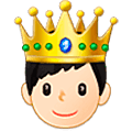 Émoji 🤴🏻 Prince : Peau Claire sur Samsung One UI 5.0.