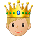 🤴🏼 Emoji Príncipe: Tono De Piel Claro Medio en Samsung One UI 5.0.