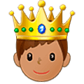 🤴🏽 Emoji Príncipe: Pele Morena na Samsung One UI 5.0.