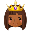 👸🏾 Emoji Princesa: Tono De Piel Oscuro Medio en Samsung One UI 5.0.
