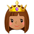 Émoji 👸🏽 Princesse : Peau Légèrement Mate sur Samsung One UI 5.0.