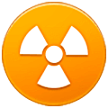 Émoji ☢️ Radioactif sur Samsung One UI 5.0.