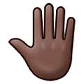 Emoji 🤚🏿 Dorso Mano Alzata: Carnagione Scura su Samsung One UI 5.0.