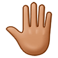 🤚🏽 Emoji Dorso Da Mão Levantado: Pele Morena na Samsung One UI 5.0.