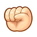 Emoji ✊🏻 Pugno: Carnagione Chiara su Samsung One UI 5.0.