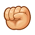 Emoji ✊🏼 Pugno: Carnagione Abbastanza Chiara su Samsung One UI 5.0.