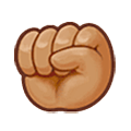 Emoji ✊🏽 Pugno: Carnagione Olivastra su Samsung One UI 5.0.