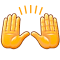 Émoji 🙌 Mains Levées sur Samsung One UI 5.0.