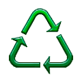 Emoji ♺ Simbolo di riciclaggio per materiali condivisi su Samsung One UI 5.0.