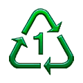 Émoji ♳ Symbole de recyclage du plastique type-1 sur Samsung One UI 5.0.