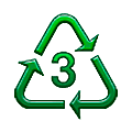 Émoji ♵ Symbole de recyclage du plastique type-3 sur Samsung One UI 5.0.