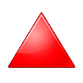 Emoji 🔺 Triangolo Rosso Con Punta Verso L’alto su Samsung One UI 5.0.