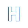 🇭 Emoji Letra do símbolo indicador regional H na Samsung One UI 5.0.