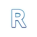 Lettera simbolo indicatore regionale R Samsung One UI 5.0.