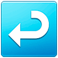 ↩️ Emoji Flecha Derecha Curvándose A La Izquierda en Samsung One UI 5.0.