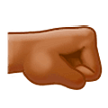 Emoji 🤜🏾 Pugno A Destra: Carnagione Abbastanza Scura su Samsung One UI 5.0.