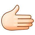 🫱🏻 Emoji Mano Derecha: Tono De Piel Claro en Samsung One UI 5.0.